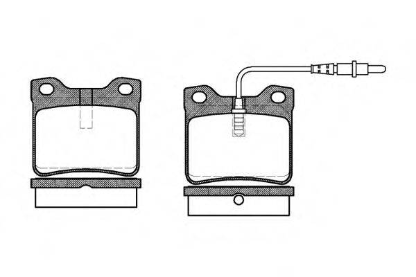 Комплект тормозных колодок, дисковый тормоз ROADHOUSE 2321.02