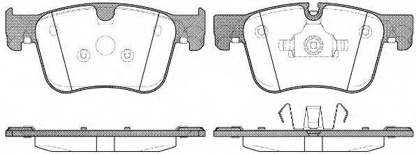 Комплект тормозных колодок, дисковый тормоз REMSA 1560.00