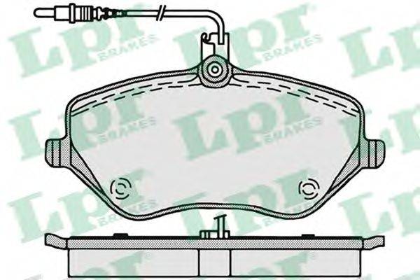 Комплект тормозных колодок, дисковый тормоз LPR 05P1202