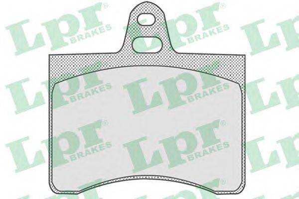 Комплект тормозных колодок, дисковый тормоз LPR 05P800