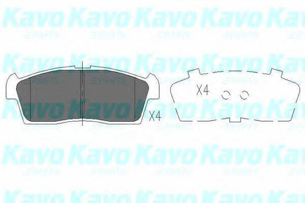 Комплект тормозных колодок, дисковый тормоз KAVO PARTS KBP-8521