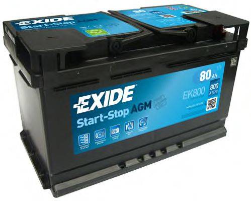 Стартерная аккумуляторная батарея; Стартерная аккумуляторная батарея EXIDE EK800