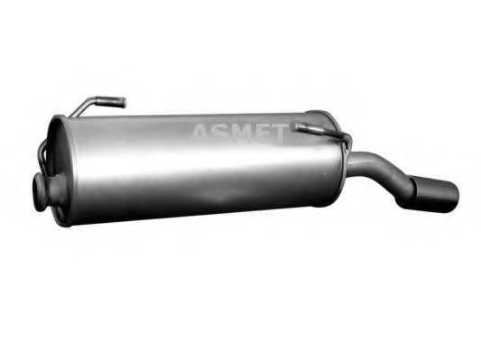Глушитель выхлопных газов конечный ASMET 08.062