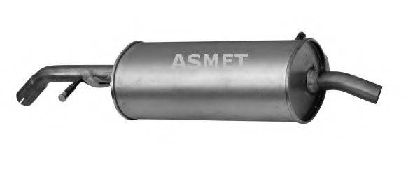Глушитель выхлопных газов конечный ASMET 09.061