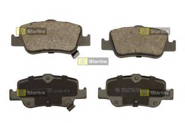 Комплект тормозных колодок, дисковый тормоз STARLINE BD S481