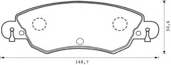 Комплект тормозных колодок, дисковый тормоз JURID 573026J