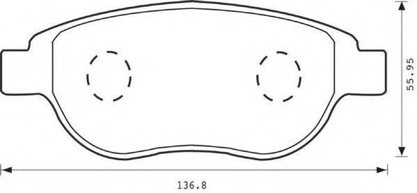 Комплект тормозных колодок, дисковый тормоз JURID 573031J