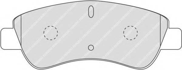 Комплект тормозных колодок, дисковый тормоз FERODO FDB1399