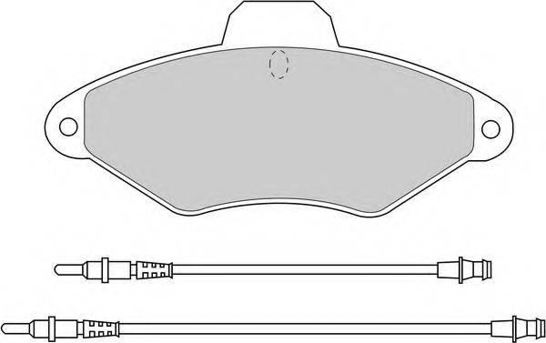Комплект тормозных колодок, дисковый тормоз FERODO FDB874