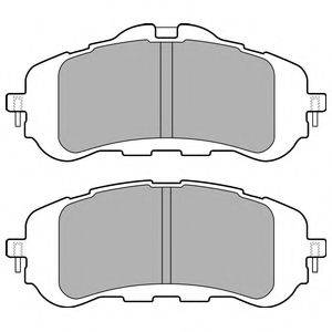 Комплект тормозных колодок, дисковый тормоз DELPHI LP2506