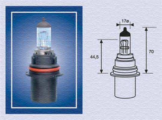 Лампа накаливания, фара дальнего света; Лампа накаливания, основная фара; Лампа накаливания MAGNETI MARELLI 002555200000